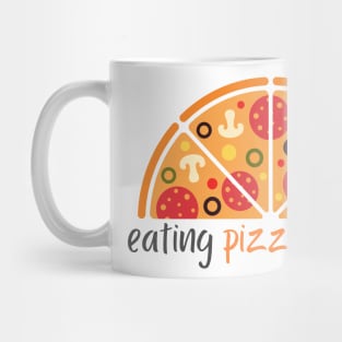 Eating Pizza For Two | Halfed Pizza Mug